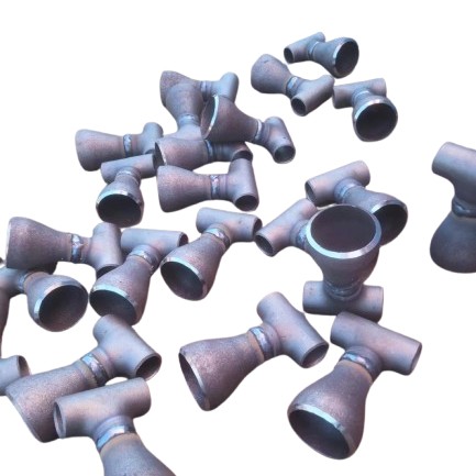 Irregular shaped pipe fittings
