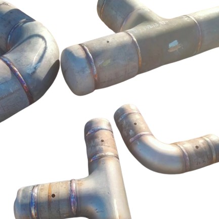 Irregular shaped pipe fittings