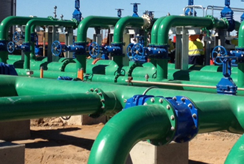 Pipe fittings for water treatment plants